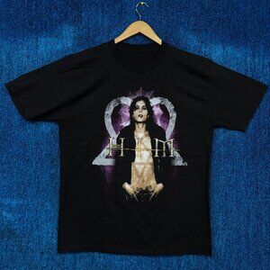 HIM Razorblade Romance Gothic Rock Band T-Shirt Size Large